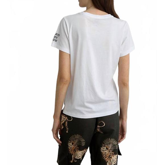 NEW LAS SUREÑAS lion palms t-shirt in white - Picture 3 of 6